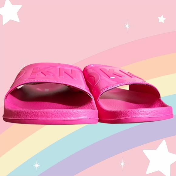 DKNY Girls/Big Kids Size 3½ Pink Slides Sandals fits Women's 5½ - Picture 6 of 10